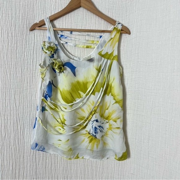 leifsdottir Tops - Leifsdottir Anthropologie 100% Silk Floral Tank 2